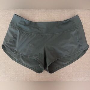 Lululemon Speed-Up Green shorts